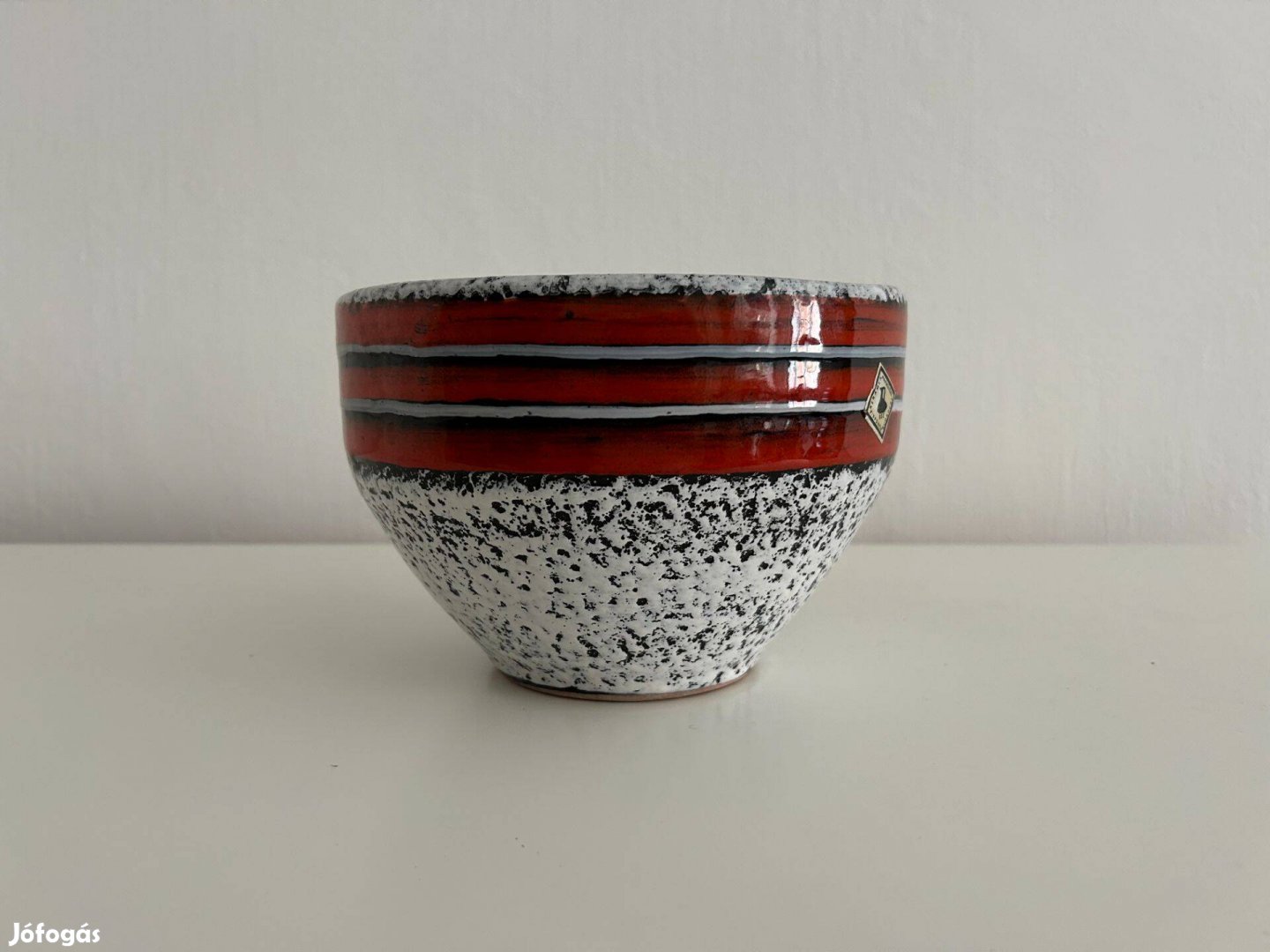 Midcentury modern retro kaspó iparművész
