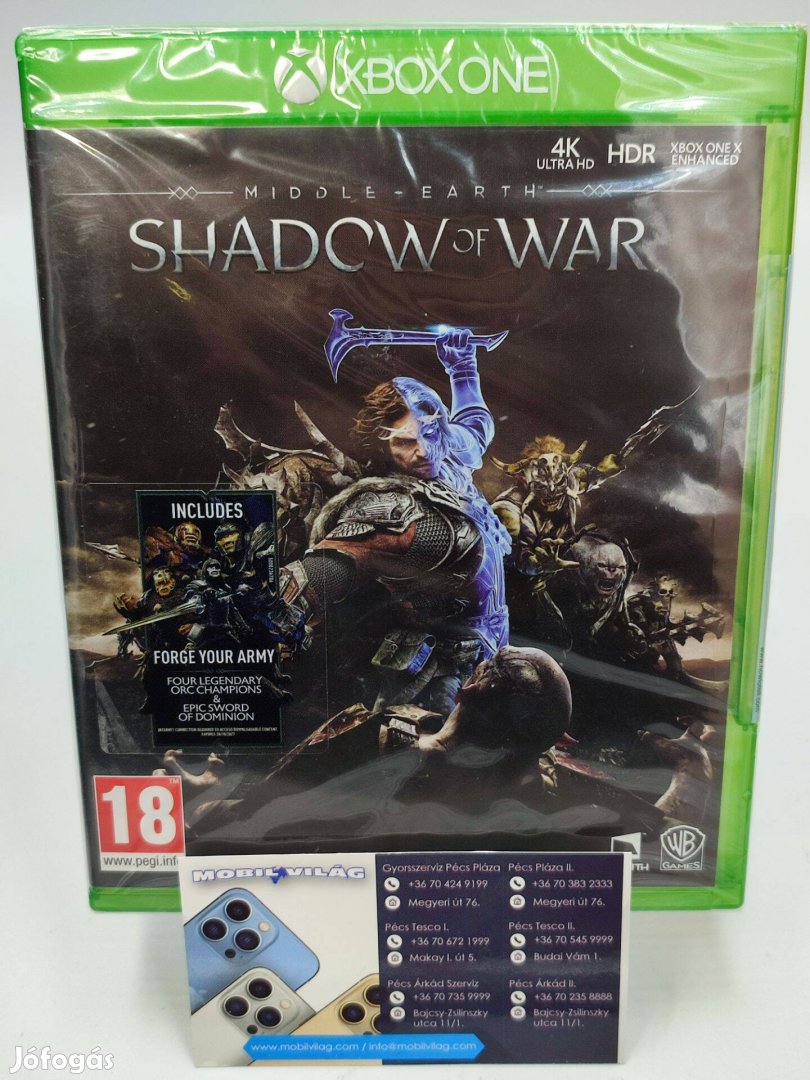 Middle-Earth Shadow Of War Xbox One Granciával #konzl1224