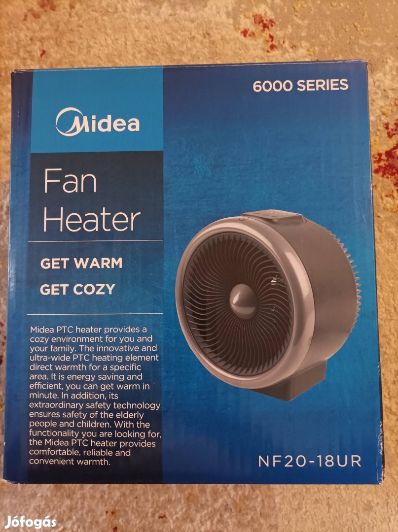 Midea ventilátoros hősugárzó, alig használt, új állapotban.