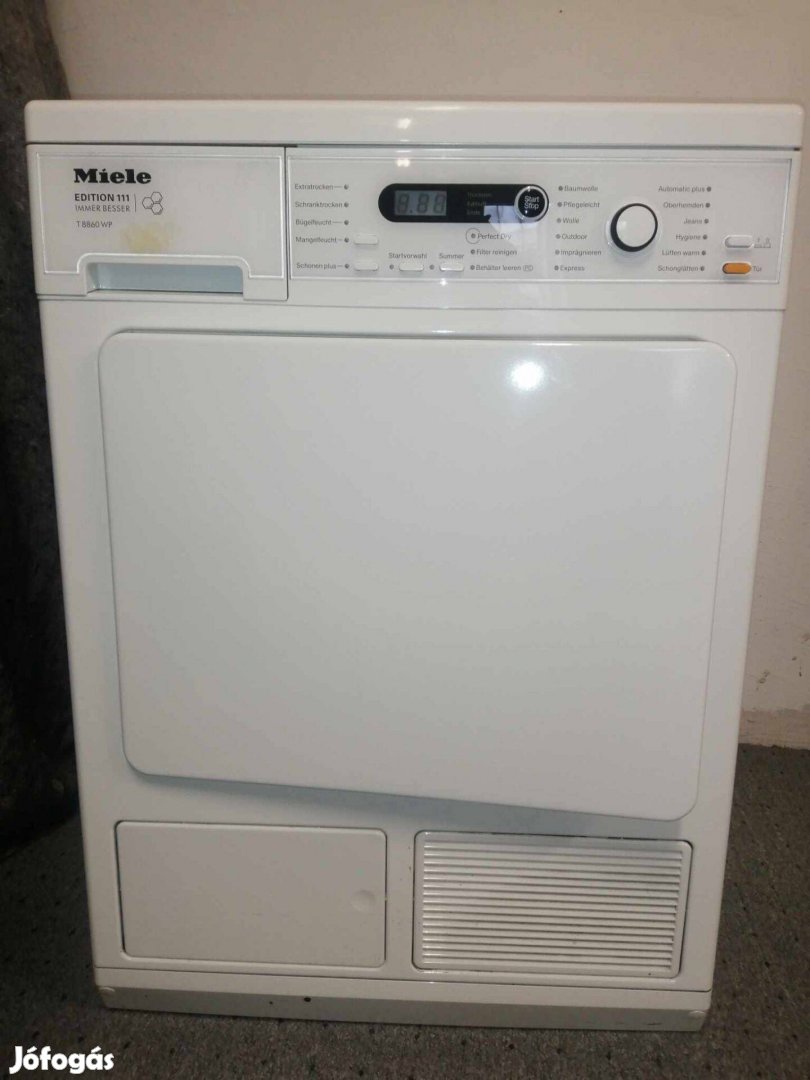 Miele 8 kg hőszivattyús szabadon álló szárítógép
