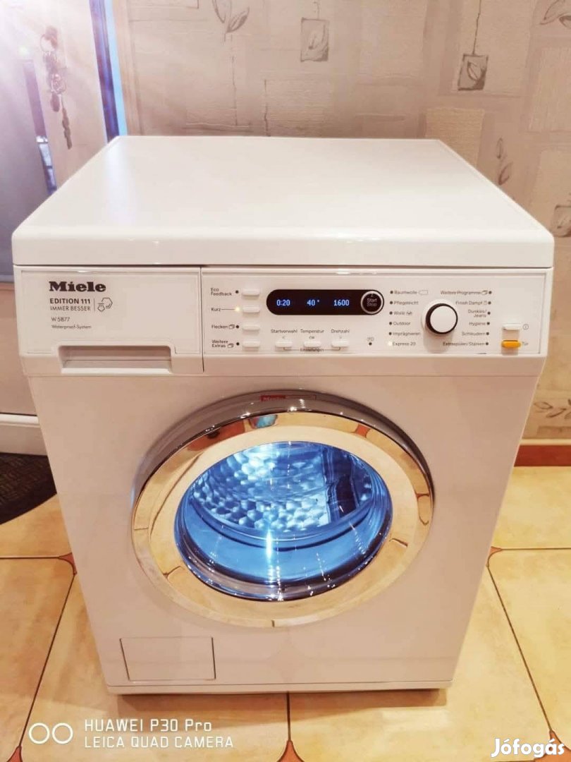 Miele Edition 111 Immerbesser W 5877 Gőzölős Mosógep!Újszerű,!