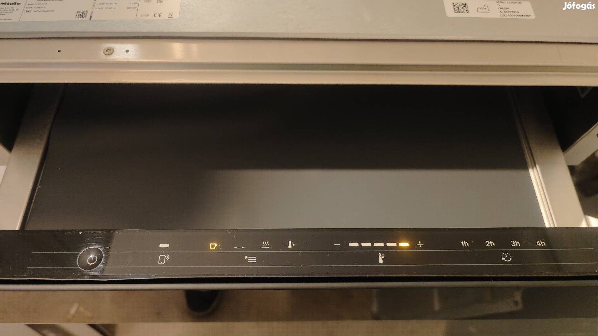 Miele Esw 7010 Obszidiánfekete Melegentartó fiók Wifi