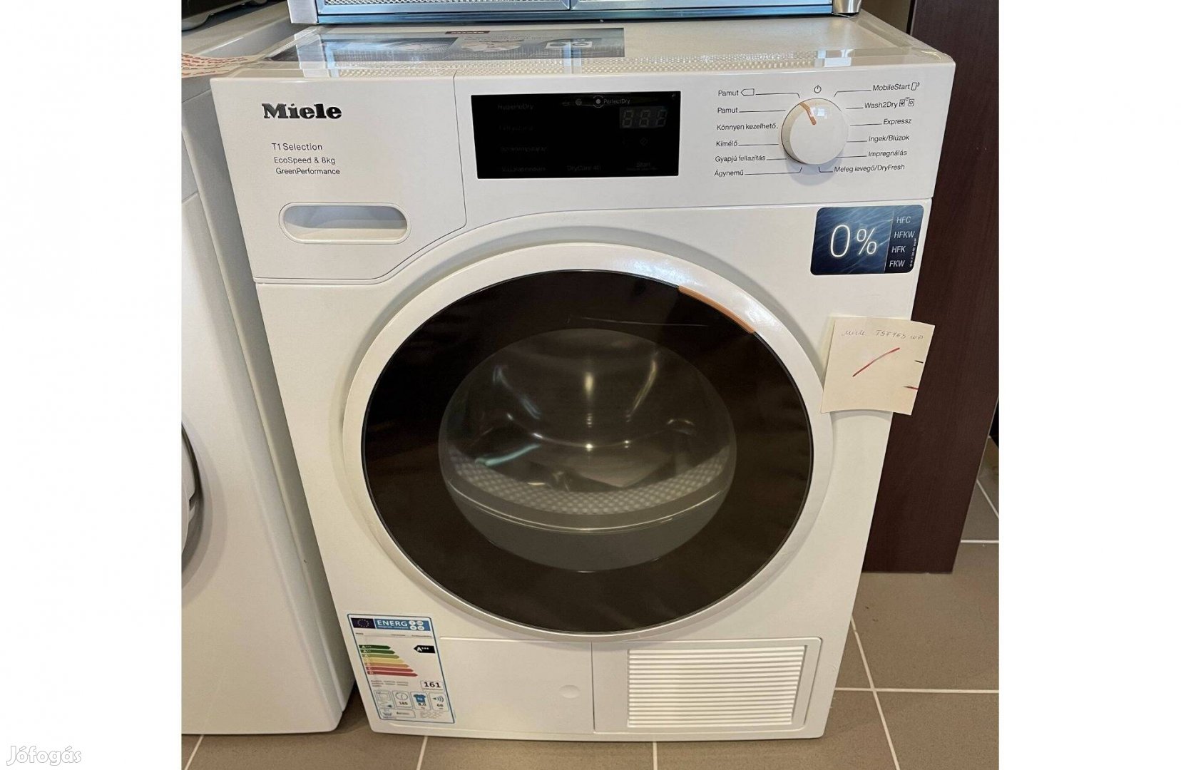 Miele TSF 763 WP Hőszivattyús szárítógép,8kg,Ecospeed,A+++(550e.helyet