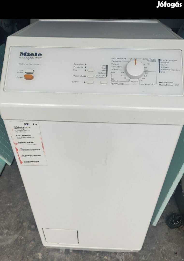 Miele W149 felültöltős mosógép