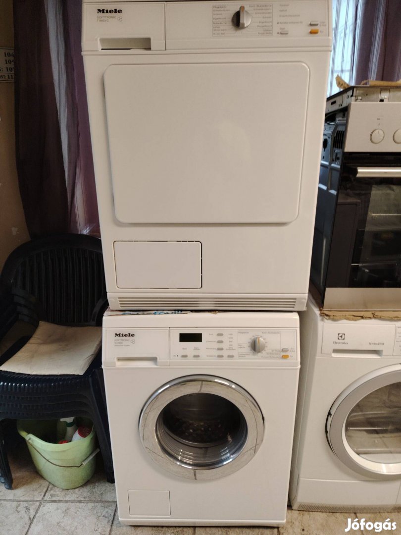 Miele prémium torony mosógép - szárítógép 1év garanciával 