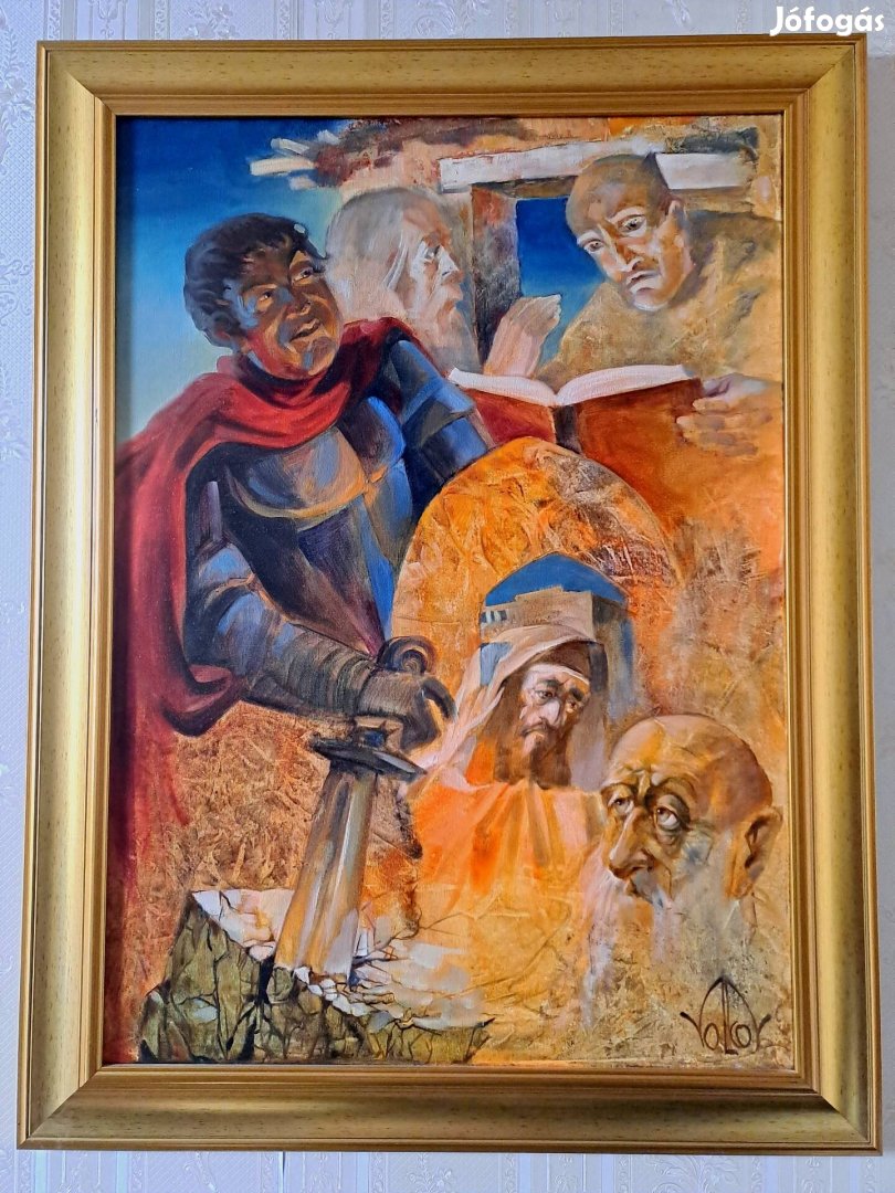 Mihail Volkov festmény 50x70, kerettel