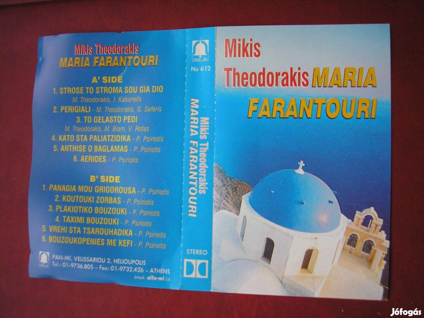 Mikis Theodorakis - Maria Farantouri , gyári műsoros kazetta
