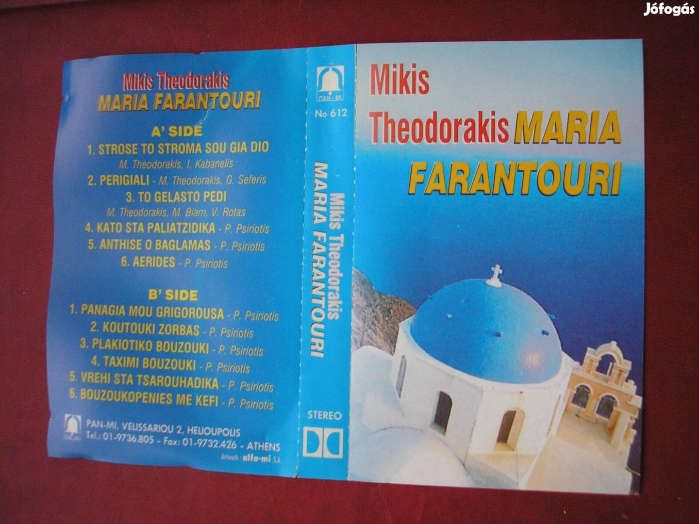 Mikis Theodorakis - Maria Farantouri , gyári műsoros kazetta