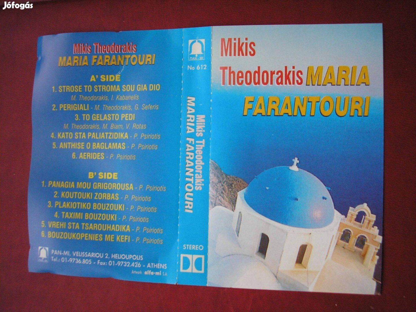 Mikis Theodorakis - Maria Farantouri , gyári műsoros kazetta