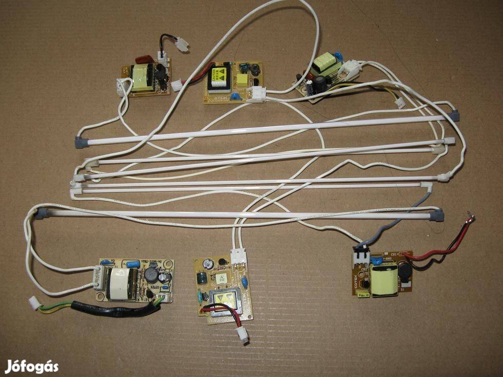 Mikro fénycső vezérlő elektronikával - 3 darab