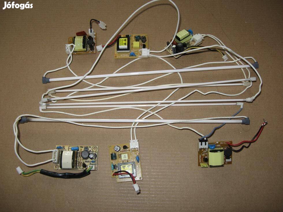 Mikro fénycső vezérlő elektronikával - 3 darab