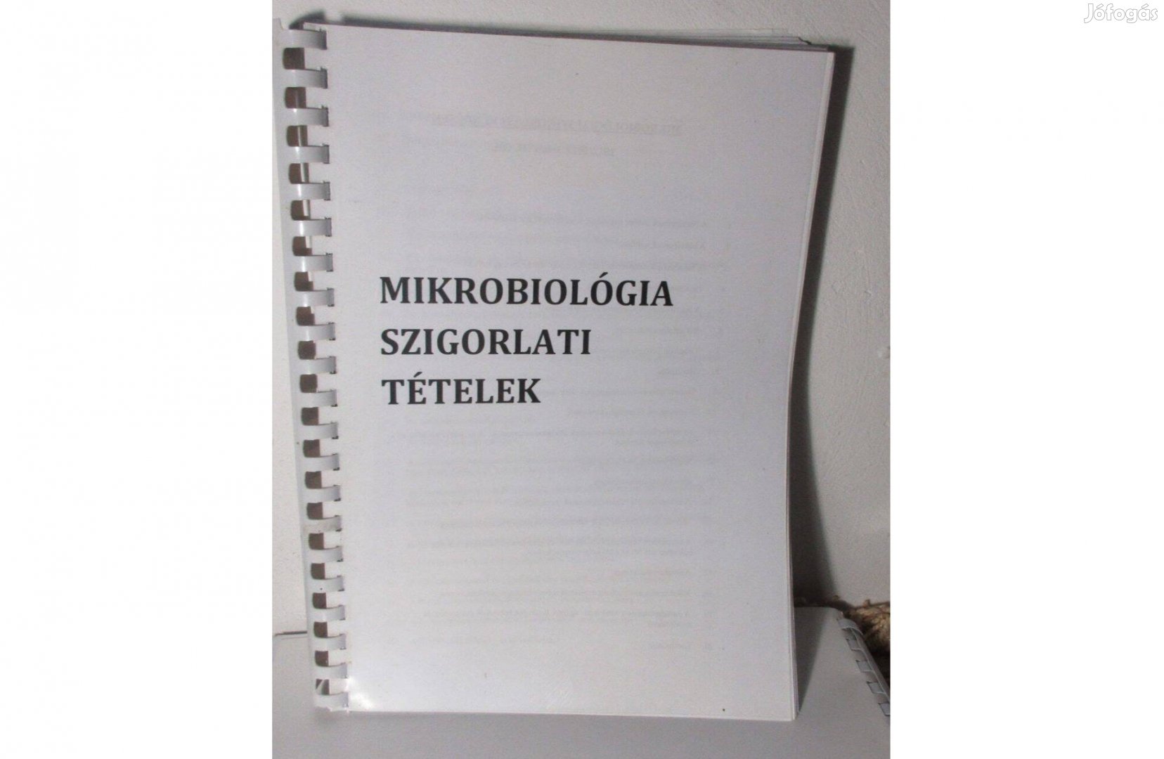 Mikrobiológiai szigorlati tétélek