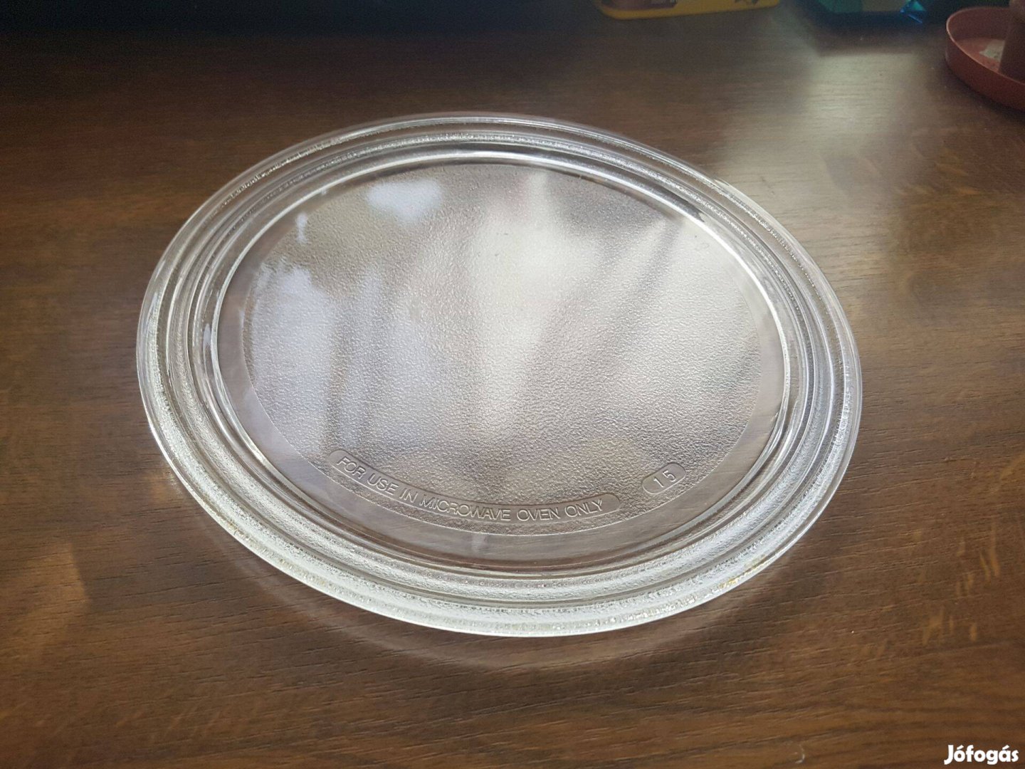 Mikrohullámú sütő mikró gyári tányér üveg tányér 28 cm Hibátlan Eladó