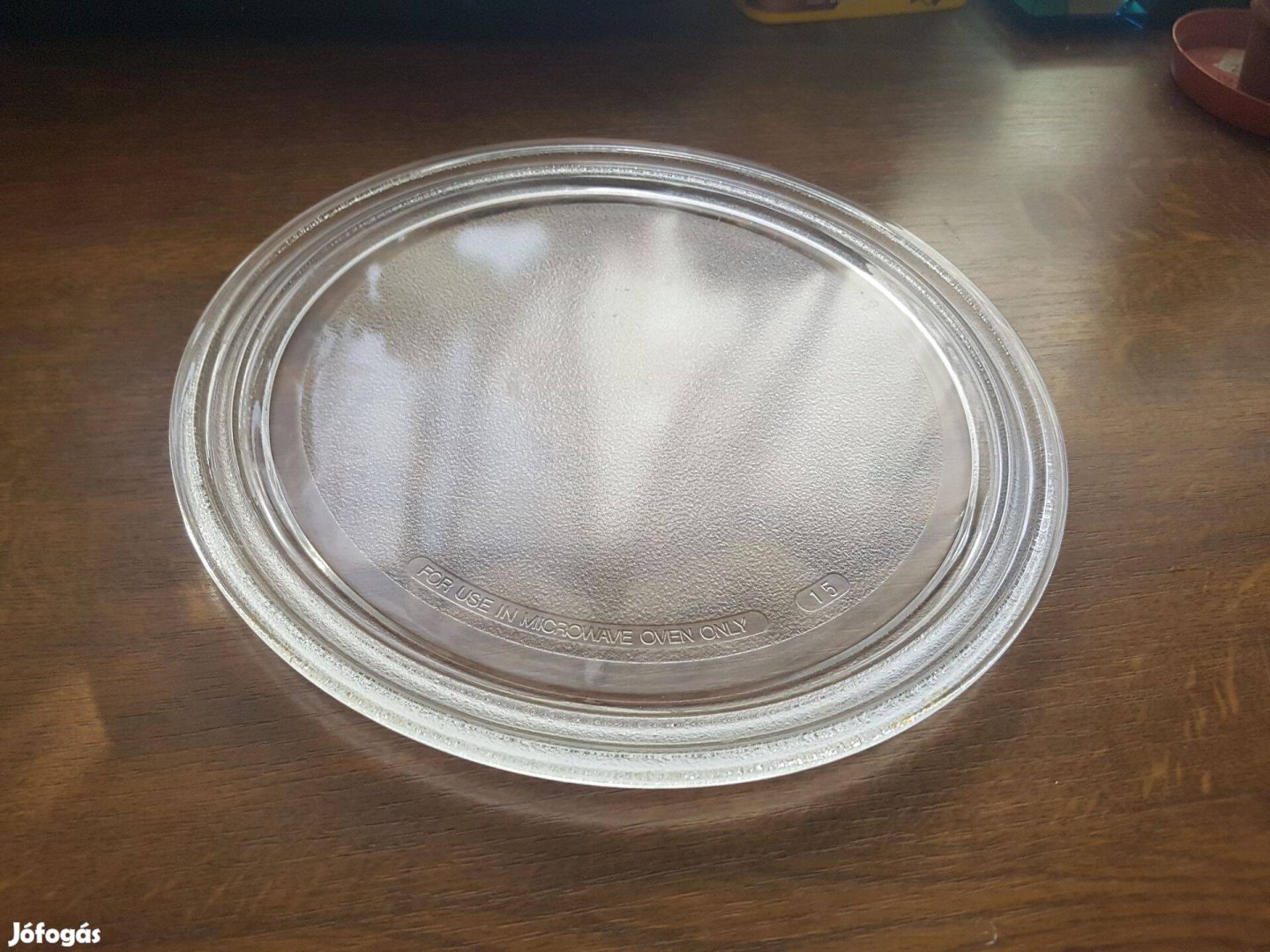 Mikrohullámú sütő mikró gyári tányér üveg tányér 28 cm Hibátlan Eladó