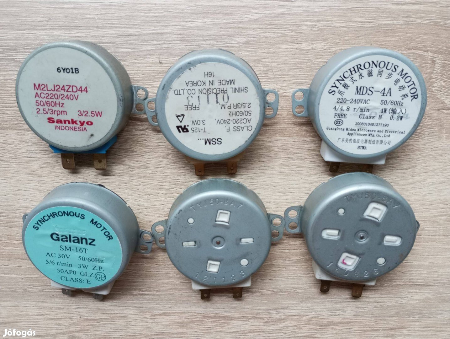 Mikrohullámú sütő tányérforgató, szinkron motor