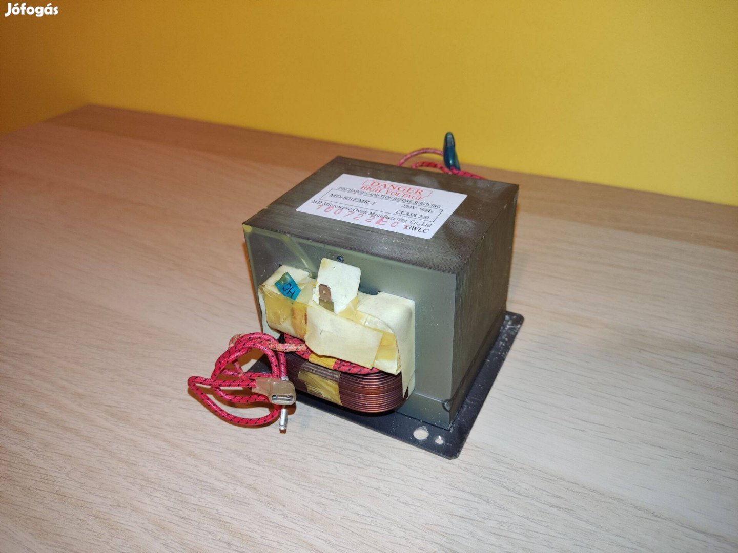 Mikrohullámú sütő transzformátor, mikró trafó (1,25 kW)