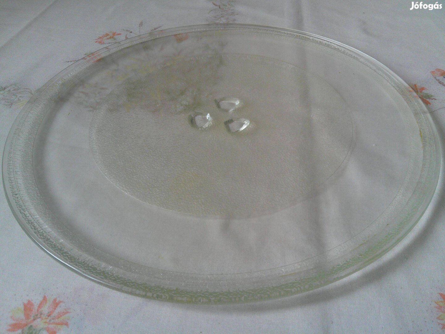 Mikróhullámú sütő üveg tányér, mikró tányér 32 cm
