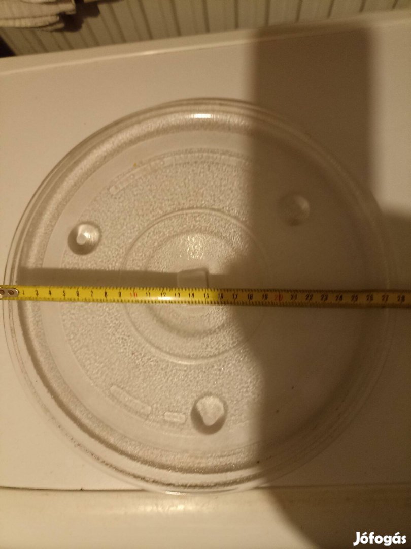 Mikróhullámú sütő üvegtányér 28 cm