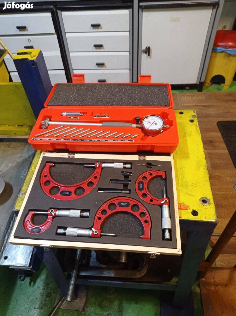 Mikrométer és furatindikátor új egyben eladó
