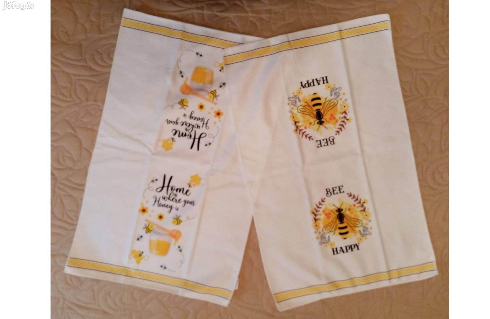 Mikroszálas konyharuha Törlőruha szett méhecske mintával