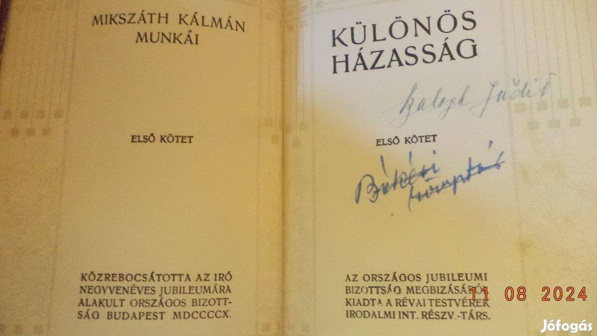 Mikszáth Kálmán: Különös házasság I - II