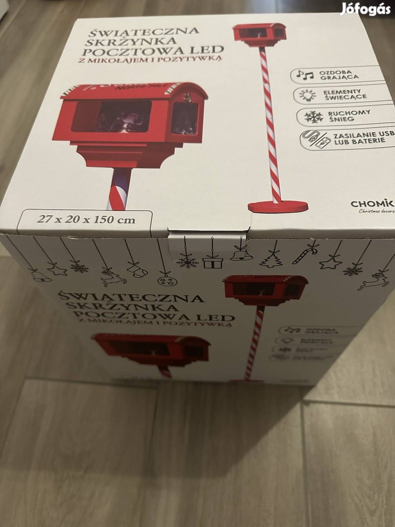 Mikulás Postaláda Lámpás