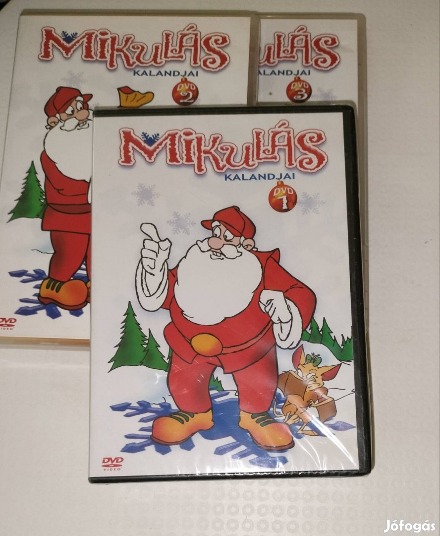 Mikulás kalandjai 1-3 dvd egyben 2999 Ft 3 lemez 