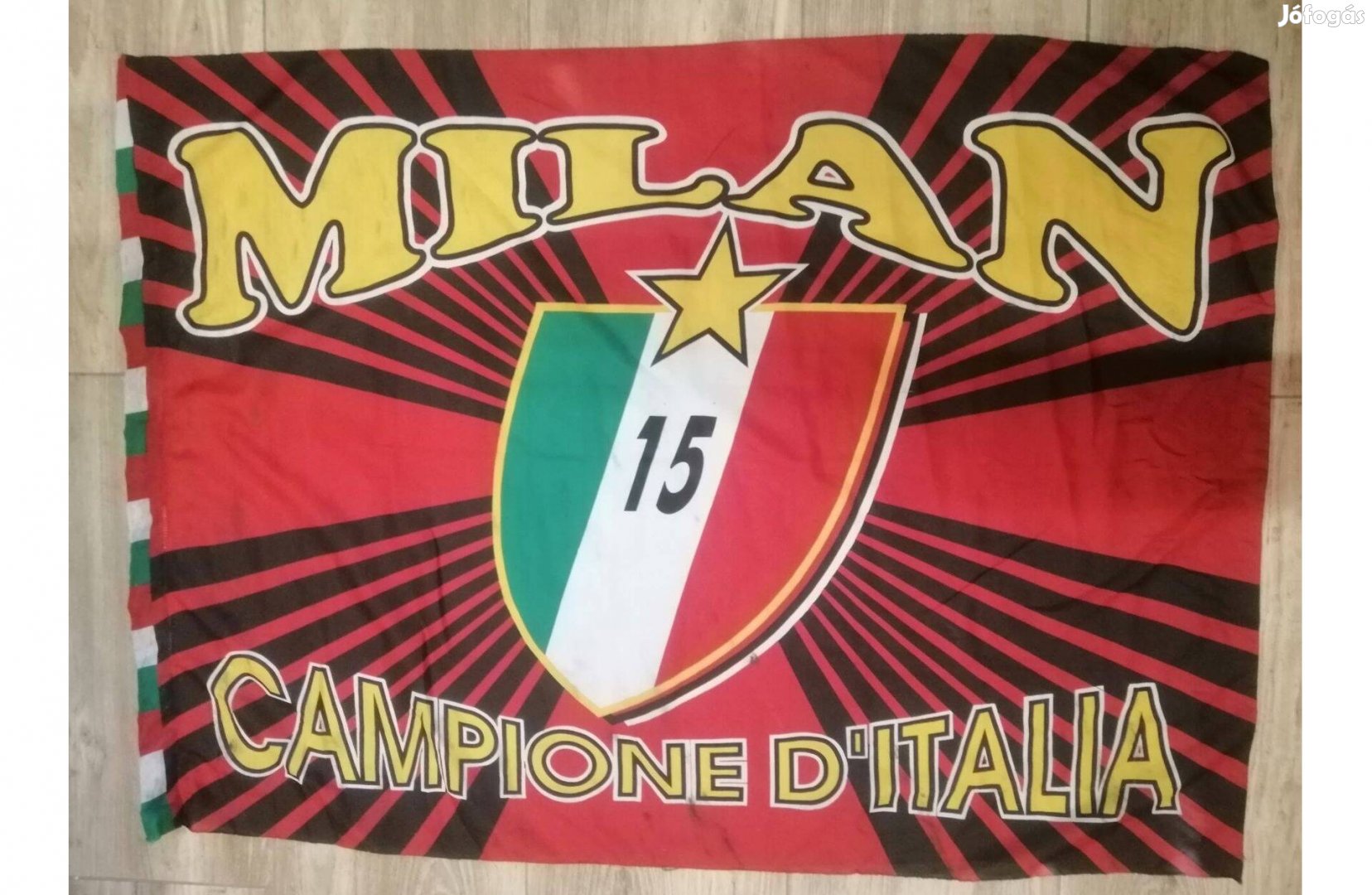 Milán; Olaszország Bajnoka 130 x 95 cm. zászló