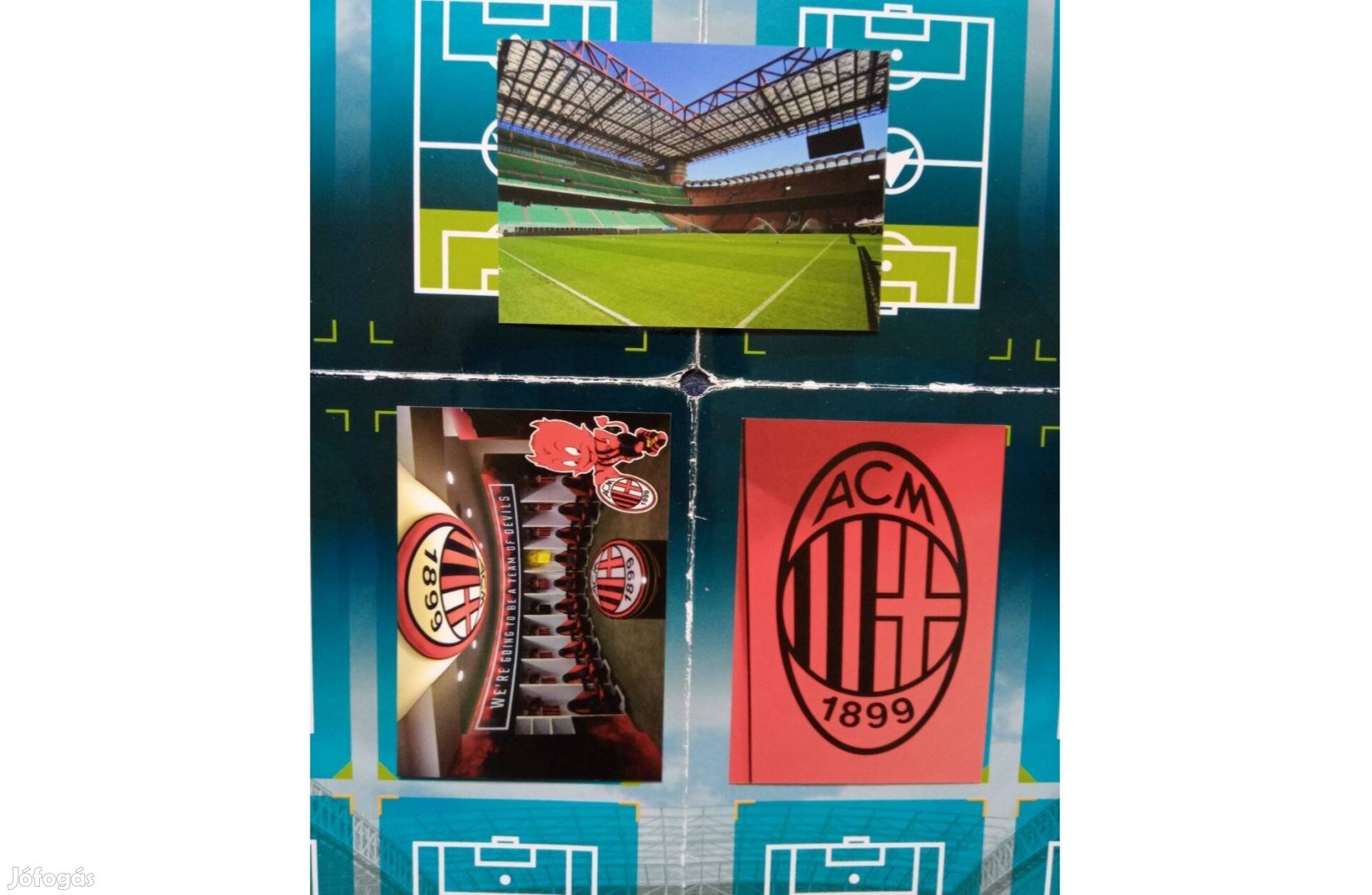 Milan szurkolói focis kártya