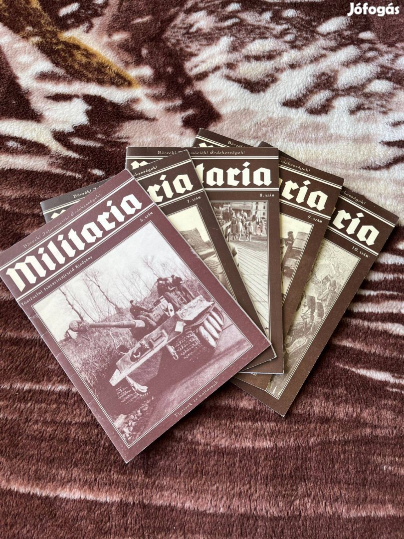Militaria 1-30. szám példányai eladó
