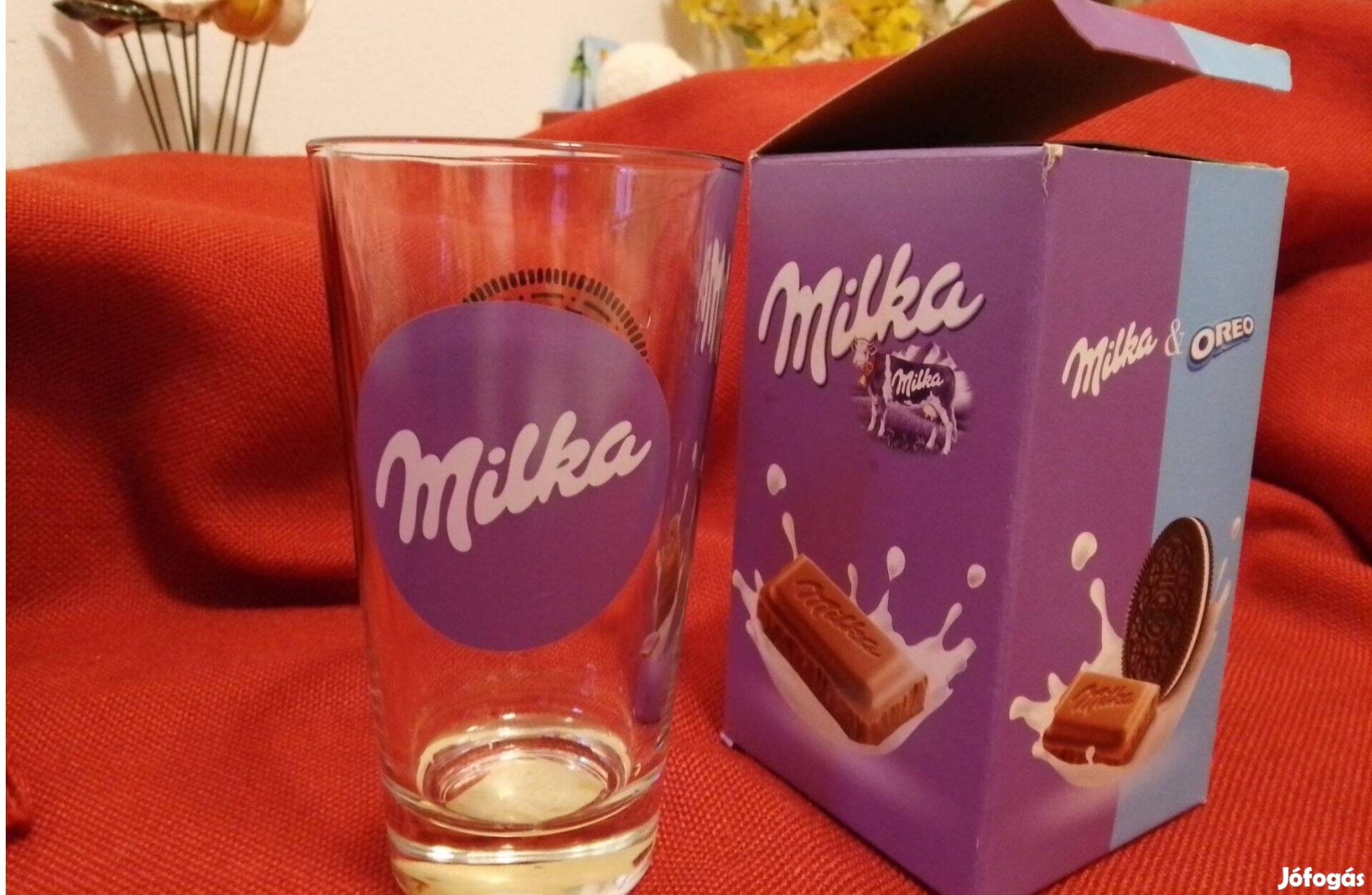 Milka magas pohár használatlan eladó