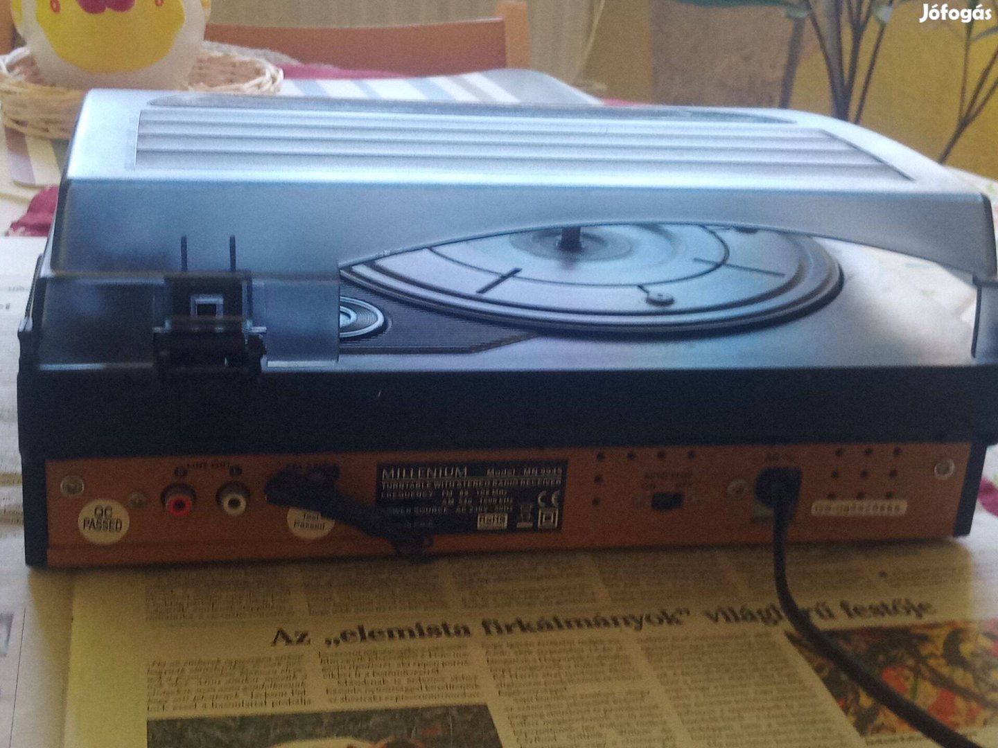 Millenium MN 9945, kompakt rádió/lemezjátszó 6000ft óbuda hagyatékból