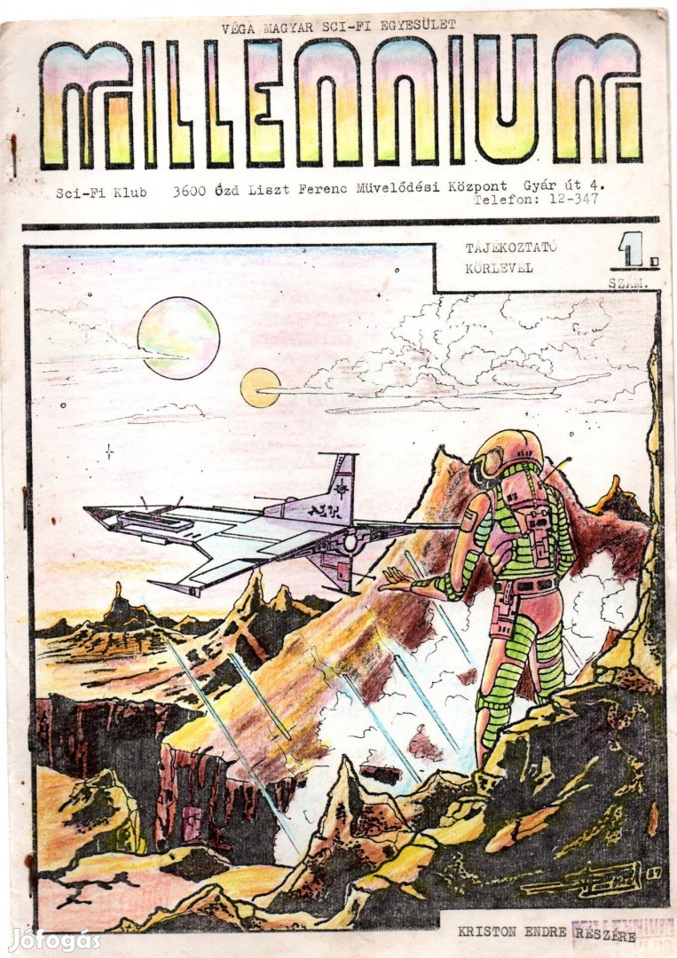 Millennium 1. szám - sci-fi fanzin - egyedi példány