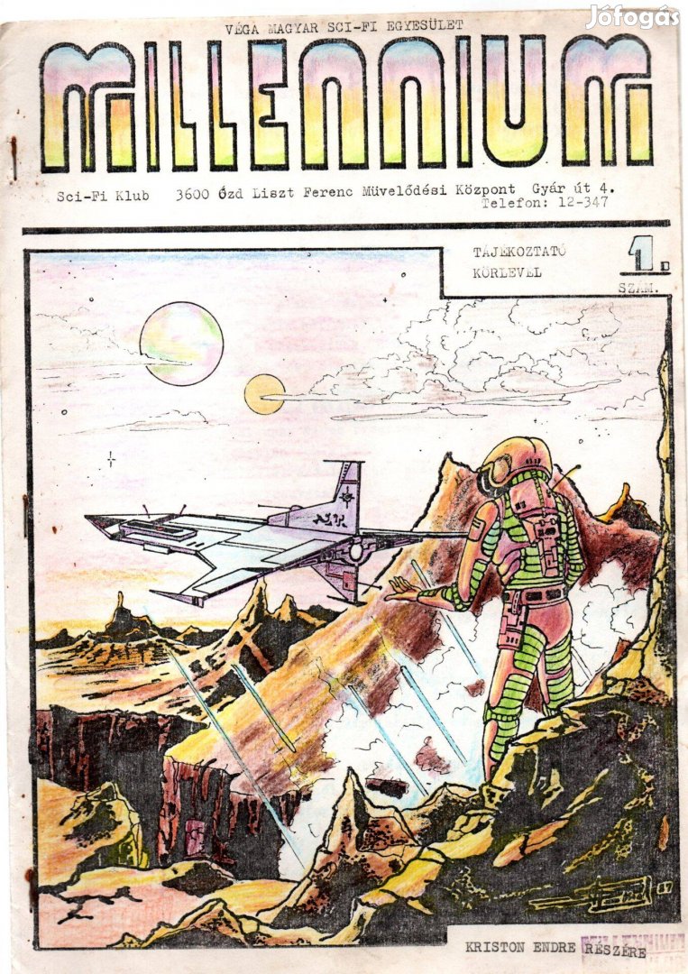 Millennium 1. szám - sci-fi fanzin képregénnyel - egyedi példány