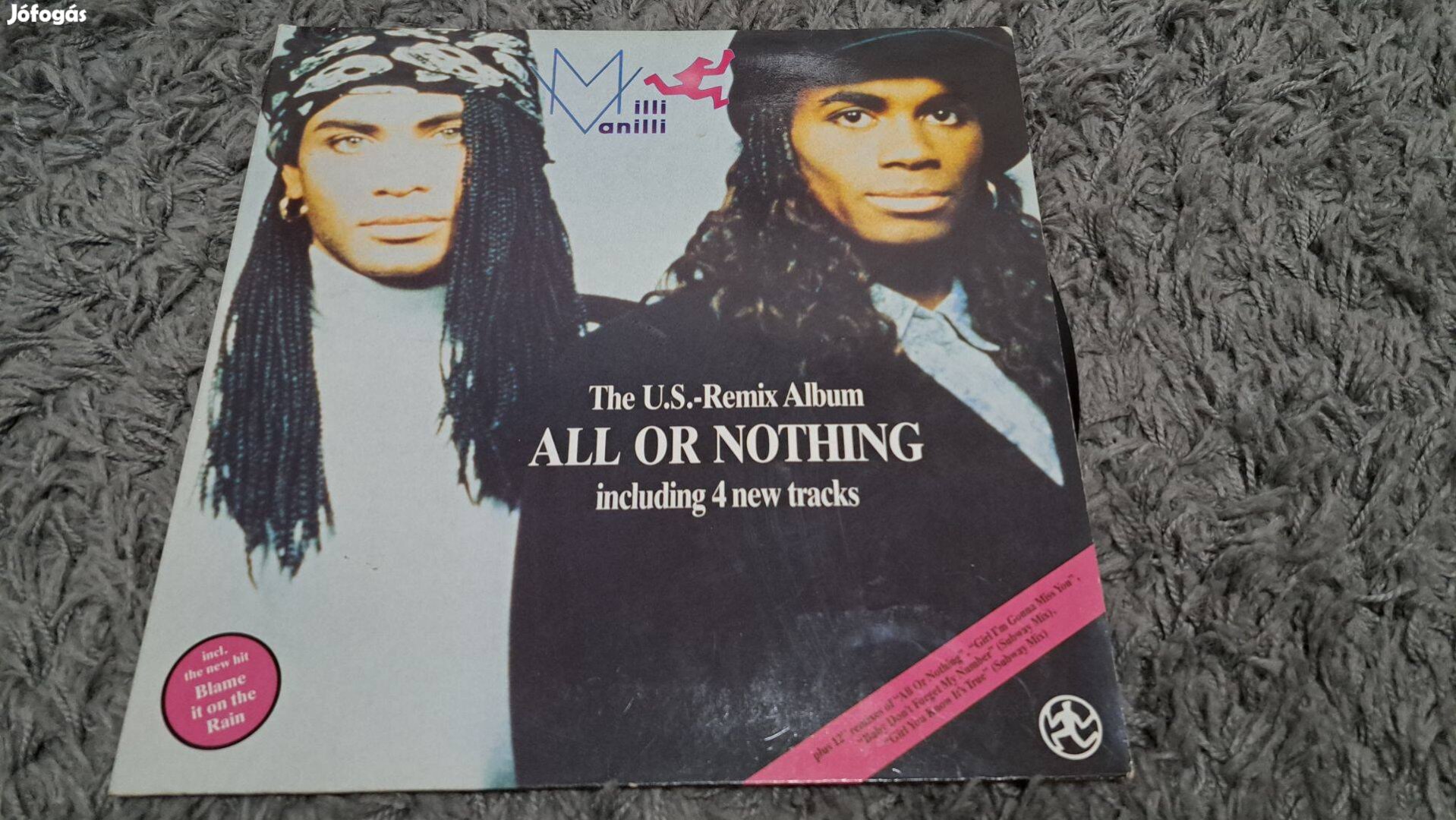 Milli Vanilli All Or Nothing bakelit lemez