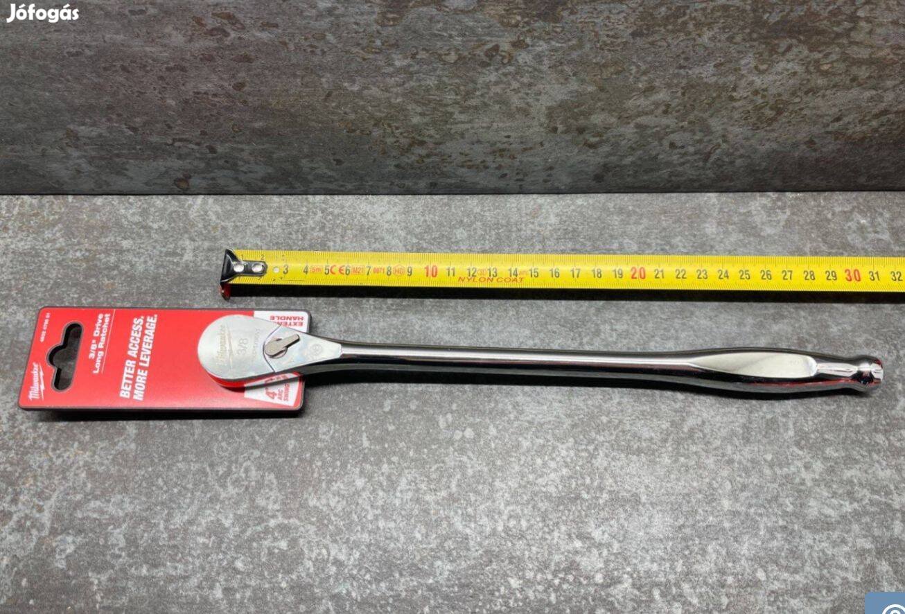Milwaukee 3/8" racsnis hajtószár 305mm 90T fogas