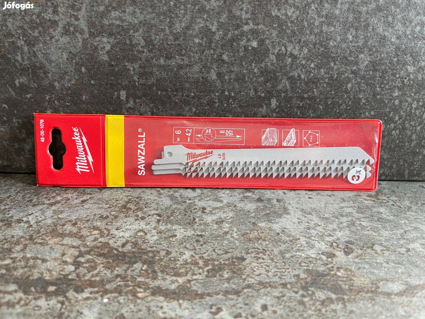 Milwaukee 3 részes orr fűrészlap szett fához 150mm / 4,2 Szablyafűrész