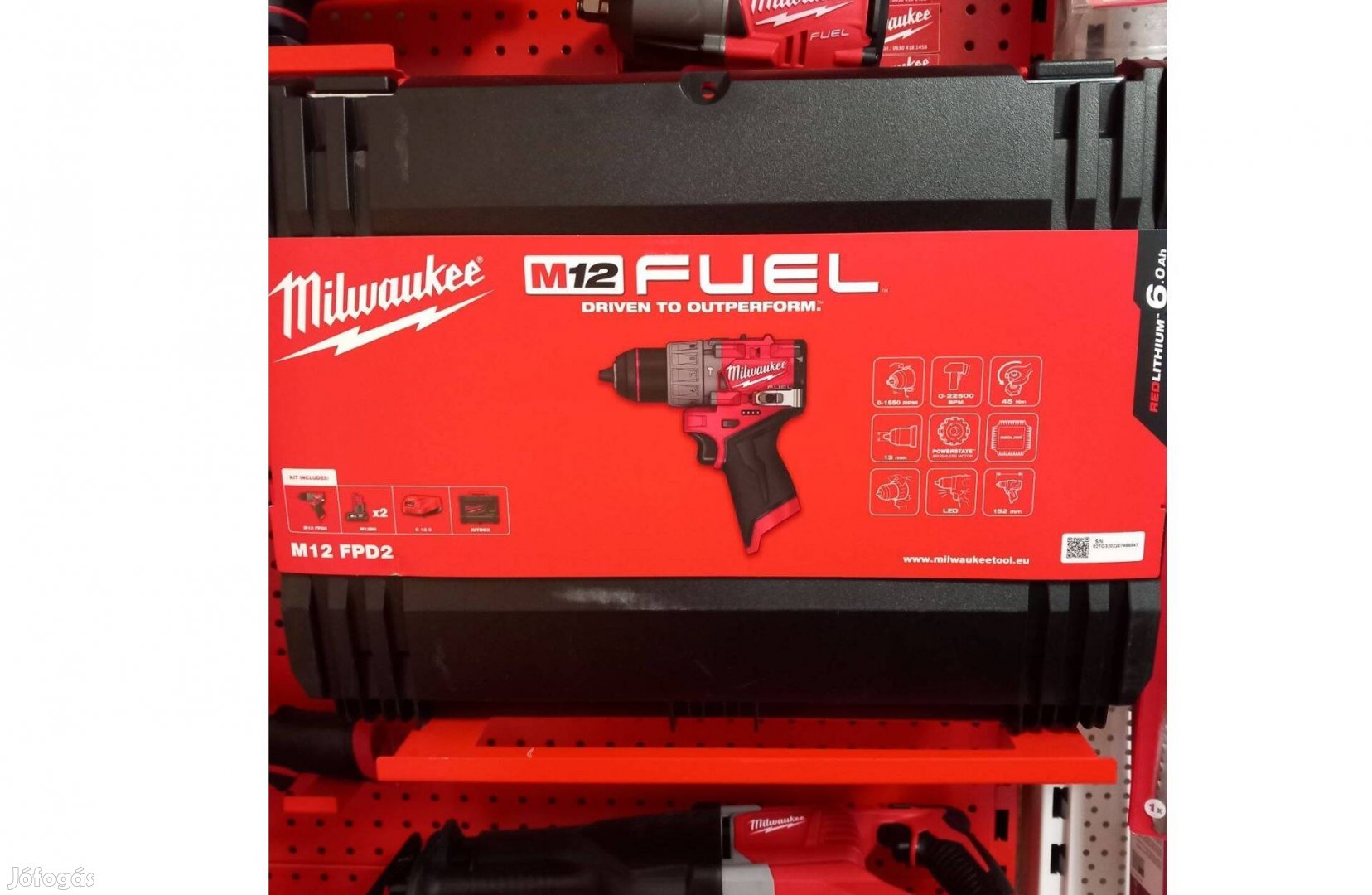 Milwaukee M12FPD2-602X ütvefúró csavarozó szett