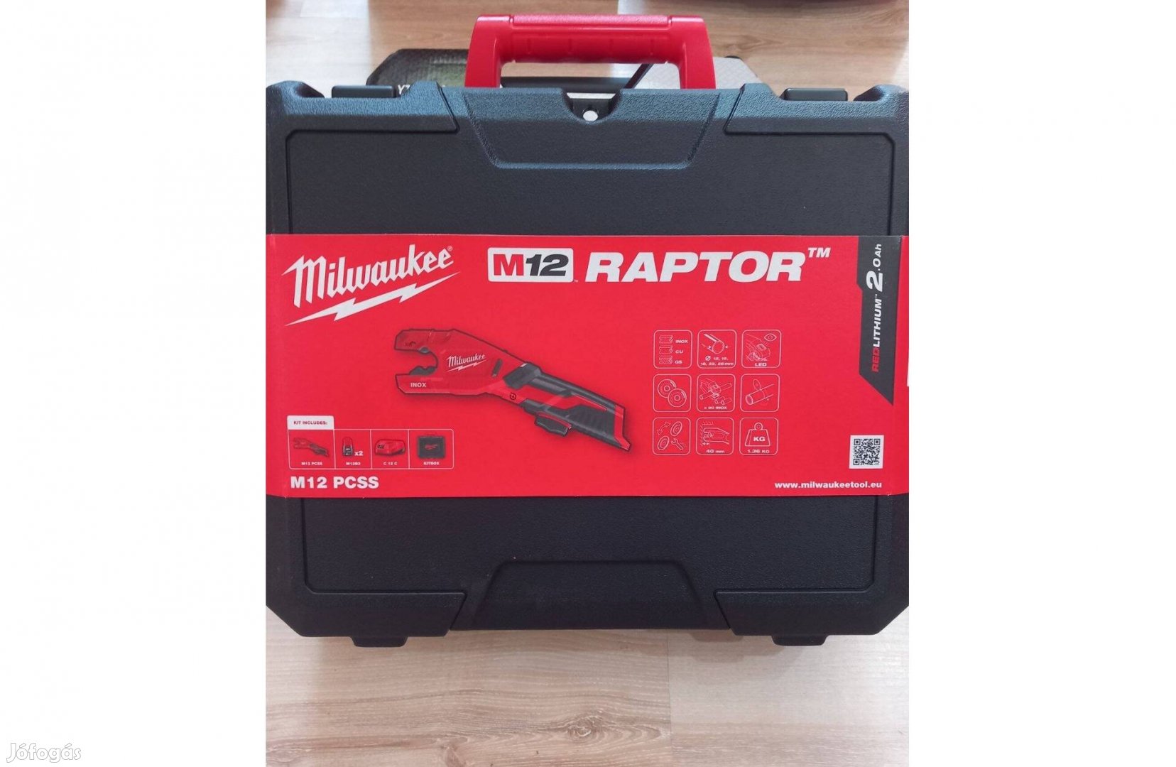 Milwaukee M12Pcss -202C "Raptor" csővágó szett