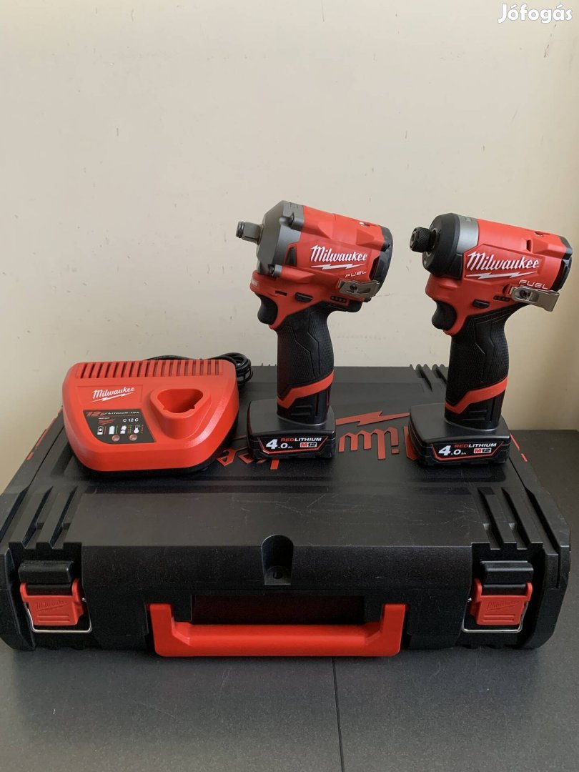 Milwaukee M12-es Akkus ütvecsavarozó szett