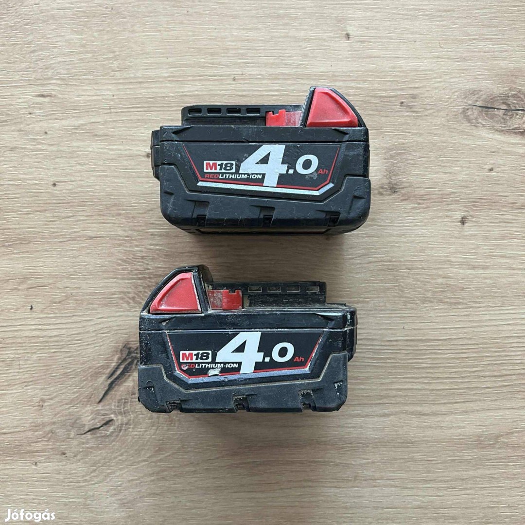 Milwaukee M18 4.0Ah akkuk
