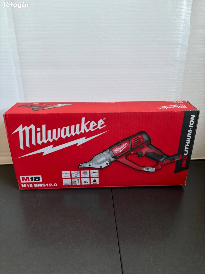 Milwaukee M18 BMS12-0 Akkus lemezvágó olló (18V)