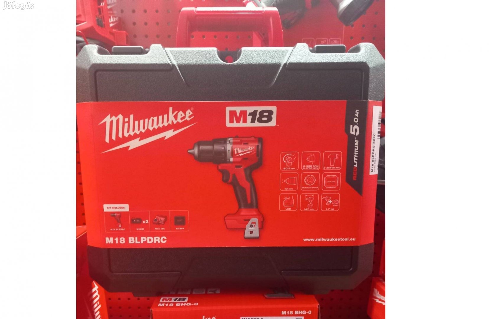 Milwaukee M18 Blpdrc-502C ütvefúró csavarozó szett