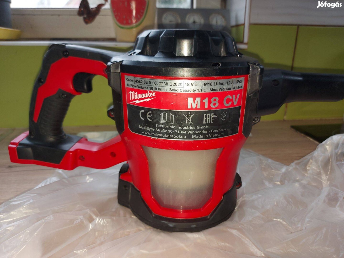 Milwaukee M18 CV-0 Akkus Kézi Porszívó 18V Hibátlan!