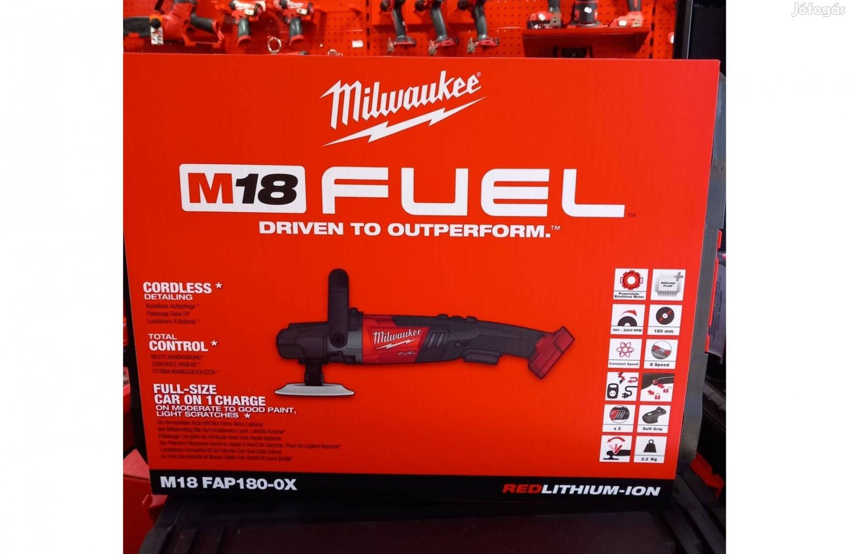 Milwaukee M18 FAP180-0X polirozó alapgép