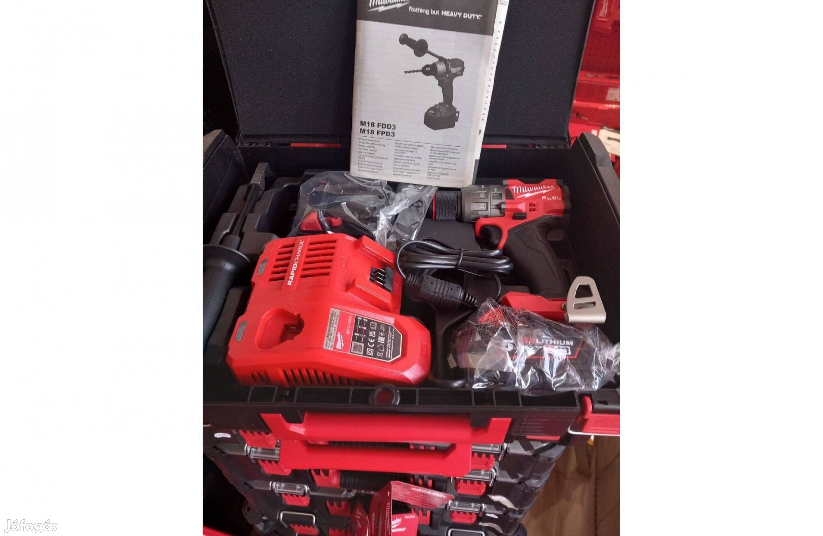 Milwaukee M18 FPD3-502X ütvefúró csavarozó szett