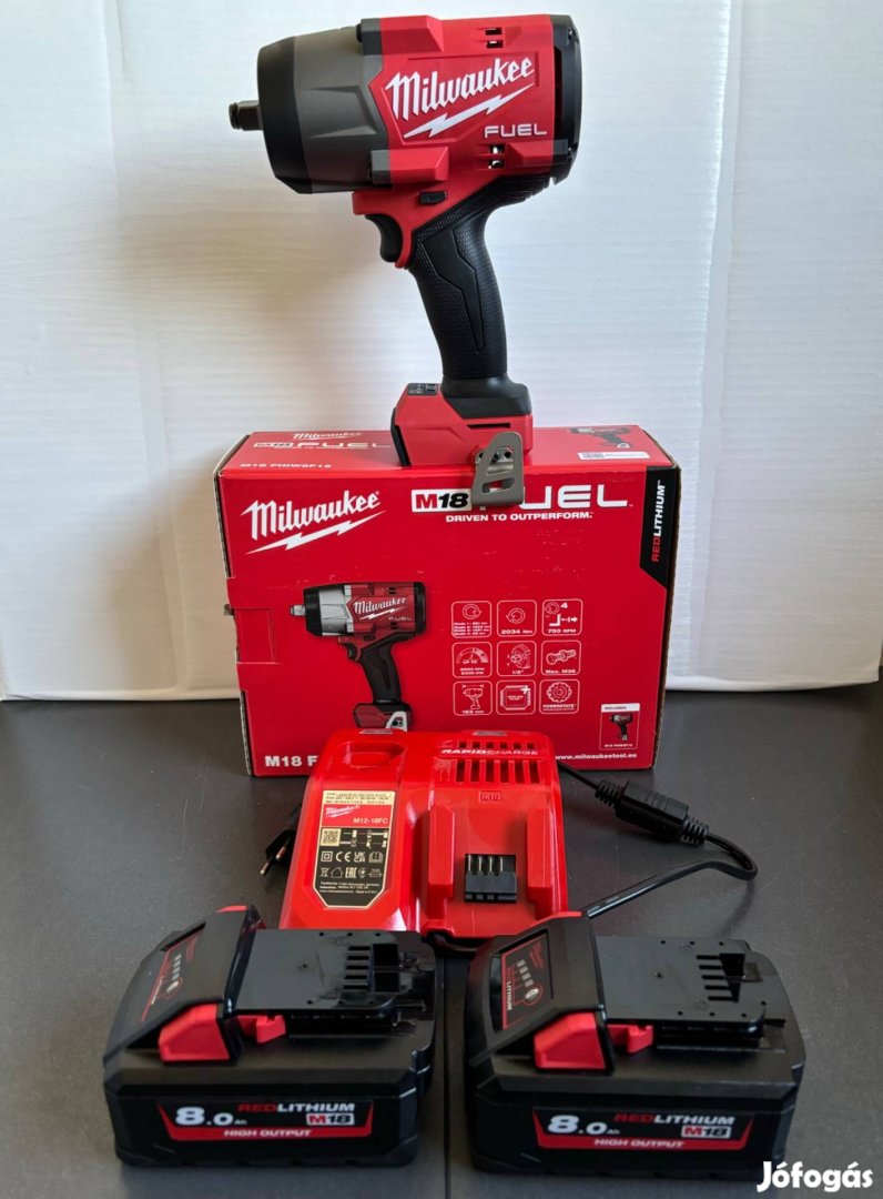 Milwaukee M18 Fhiw2F12-802 akkus ütvecsavarozó szett