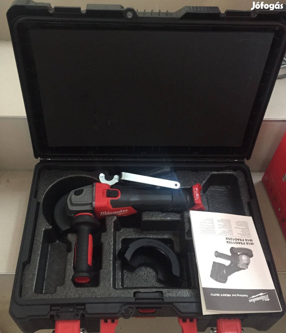 Milwaukee M18 Fsag125X-0 Akkumulátoros sarokcsiszoló kofferben 18V (ak