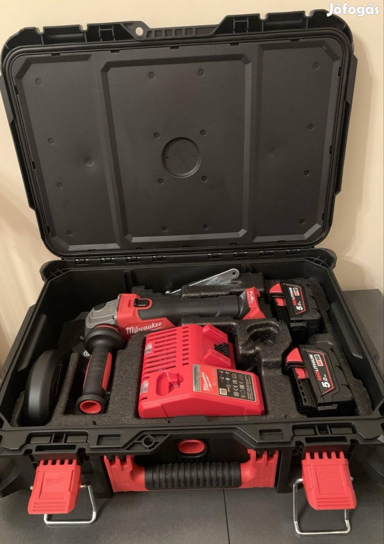 Milwaukee M18 Fsag125X-502P Akkus sarokcsiszoló szett Packoutban