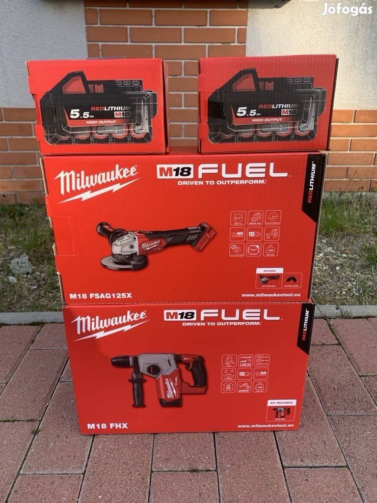 Milwaukee M18-as erőcsomag